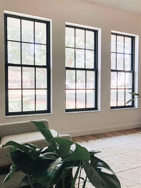 black metal frame house windows|windows with black interior trim.